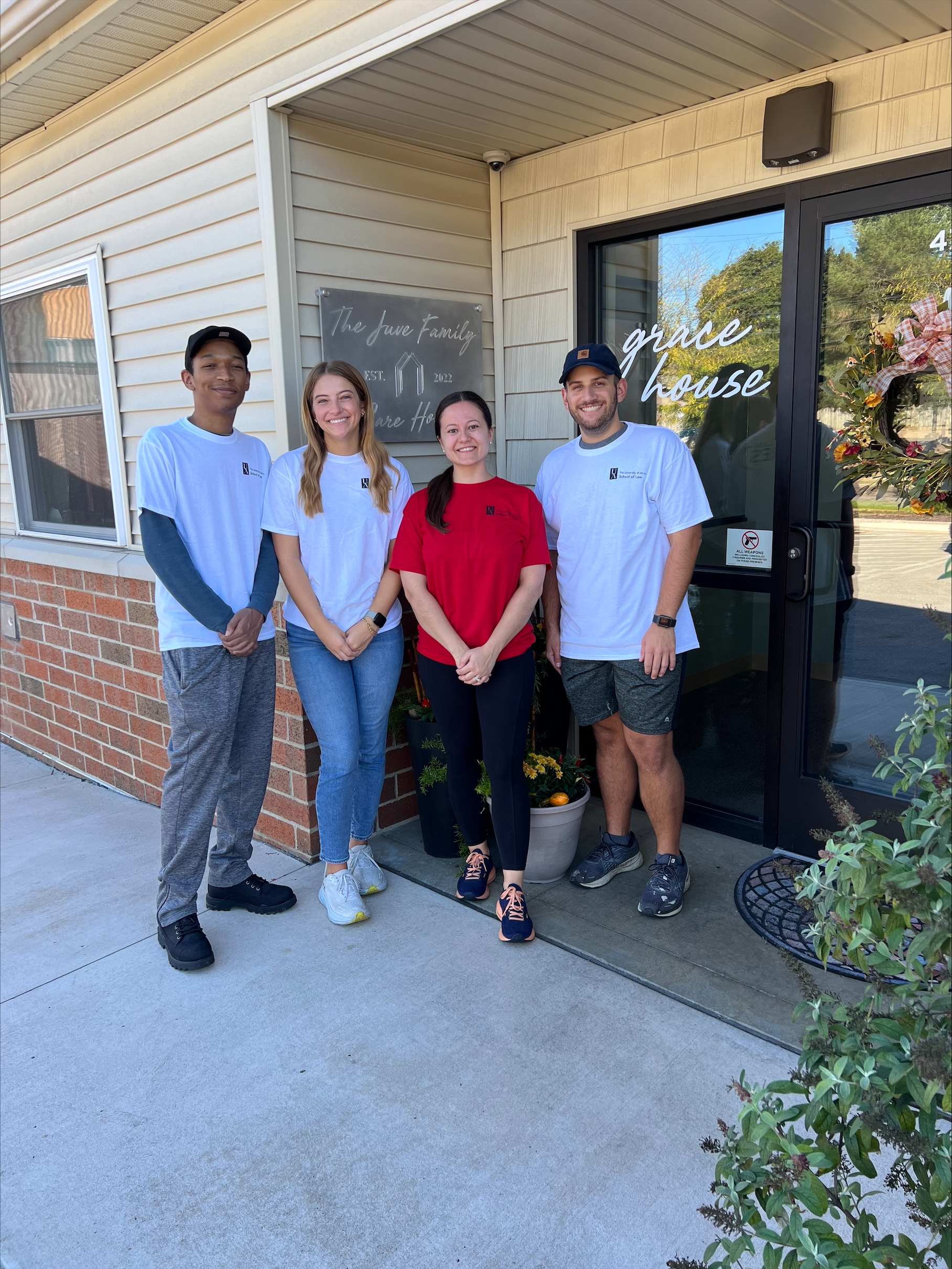 Law Students at Law Cares Site